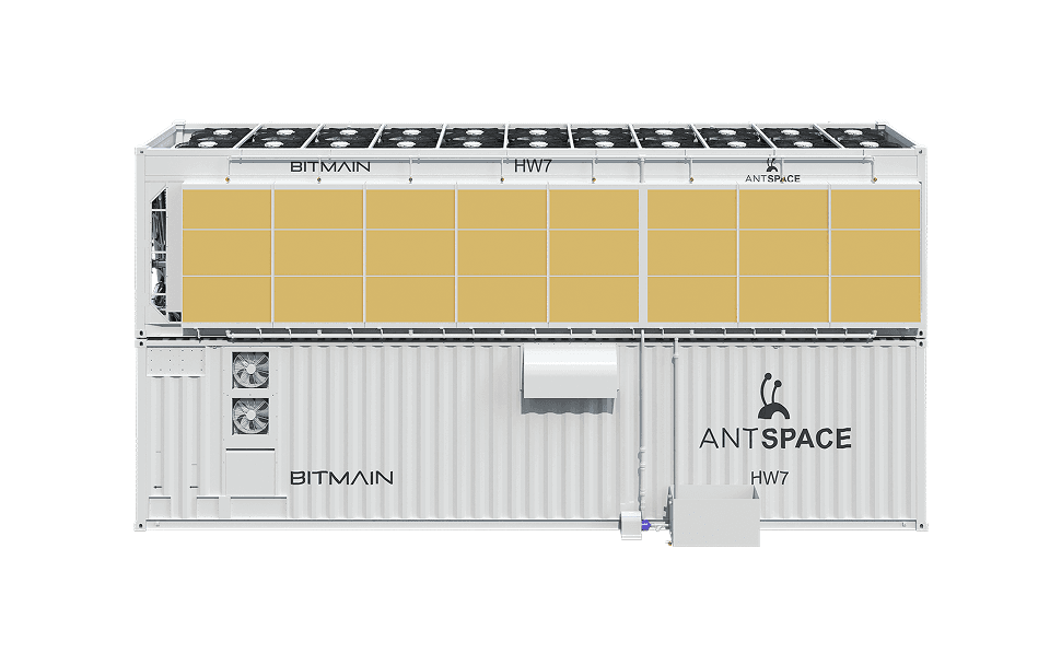 Bitmain ANTSPACE HW7 hydro mining container